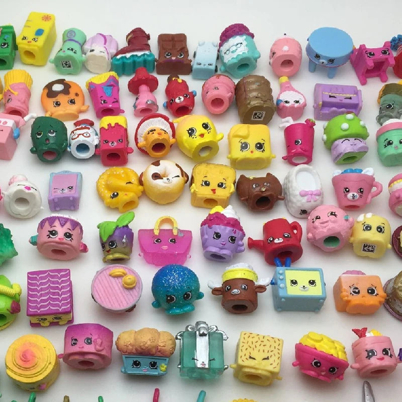 50-Piece Mini Furniture & Food Miniature Figures – Pretend Play Dollhouse Accessories Set