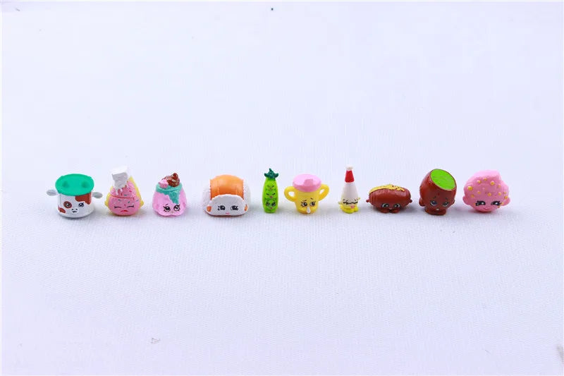 50-Piece Mini Furniture & Food Miniature Figures – Pretend Play Dollhouse Accessories Set