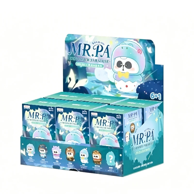 Mr.Pa Dinosaur Paradise Series Blind Box Mr.Pa Vinyl Plush Pendants Surprise Bag 150% Anime Doll Mystery Box Dinosaur Doll Toys
