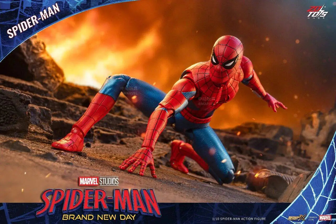 ZDTDS Original Spider Man Brand New Day PUNK SUIT Scarlet Spider 2099 ADVANCED SUIT 1/10 Marvel Action Figure Model Toy Gift