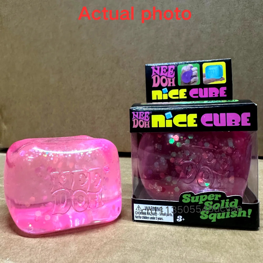 Trending Nee Doh Jellyfish & Cube Squish Toy, Soft Jelly Squeeze Stress Relief Fidget Toy, Sensory NeeDoh for Kids & Adults