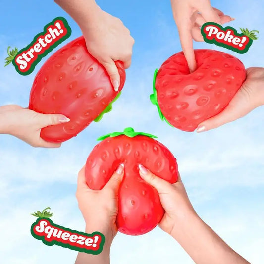 Super Jumbo Strawberry Squishy Toy Slow Rising Simulated Strawberry Antistress Anti-Anxiety Fidget Toy for Adults Friends Gifts