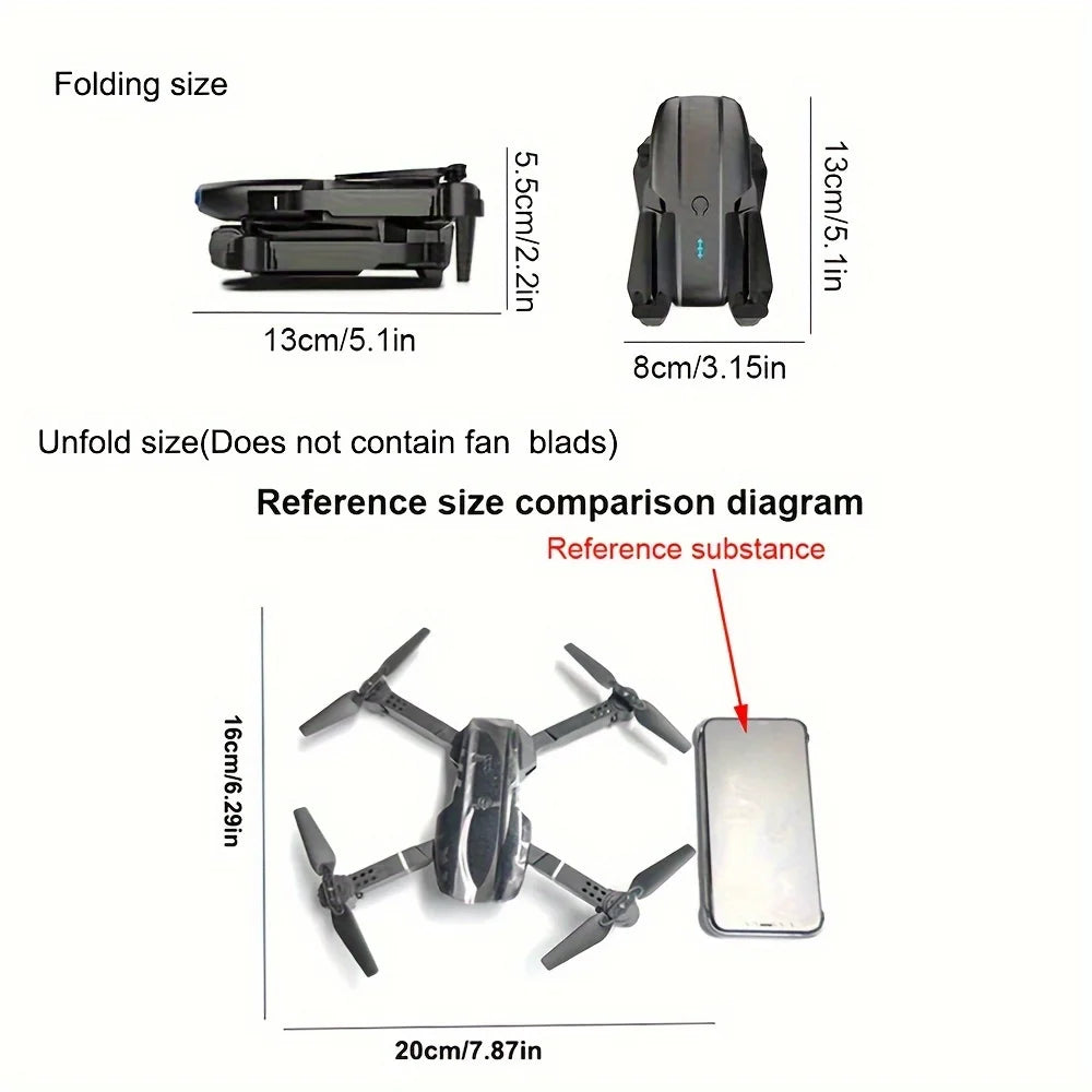 E99 Pro WiFi Drone with HD Dual Camera – Foldable RC Quadcopter for Aerial Photography