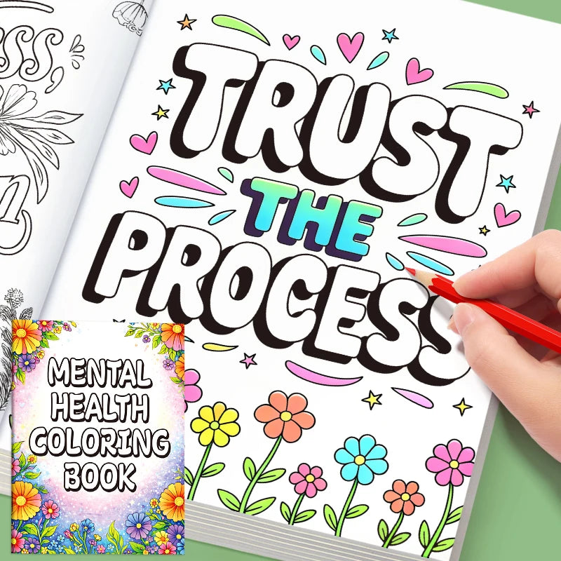 Adult Coloring Book for Mental Wellness – 32 Pages of Relaxing Anti-Anxiety Art Therapy