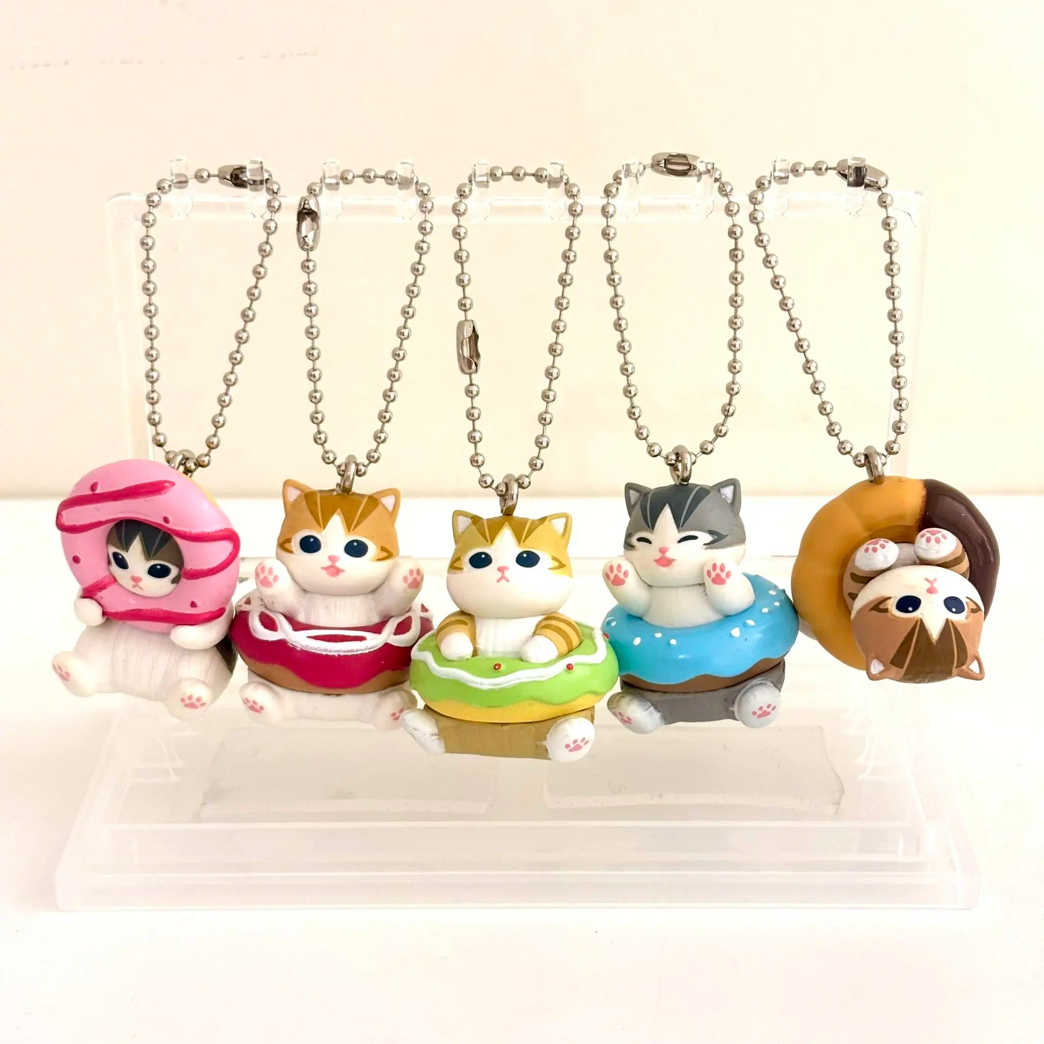 Mofusand Action Figure Set Animal Headwear Cute Pvc Blind Box Donut Style Pendent Bag Keychain Decoration Toys Surprise Gifts