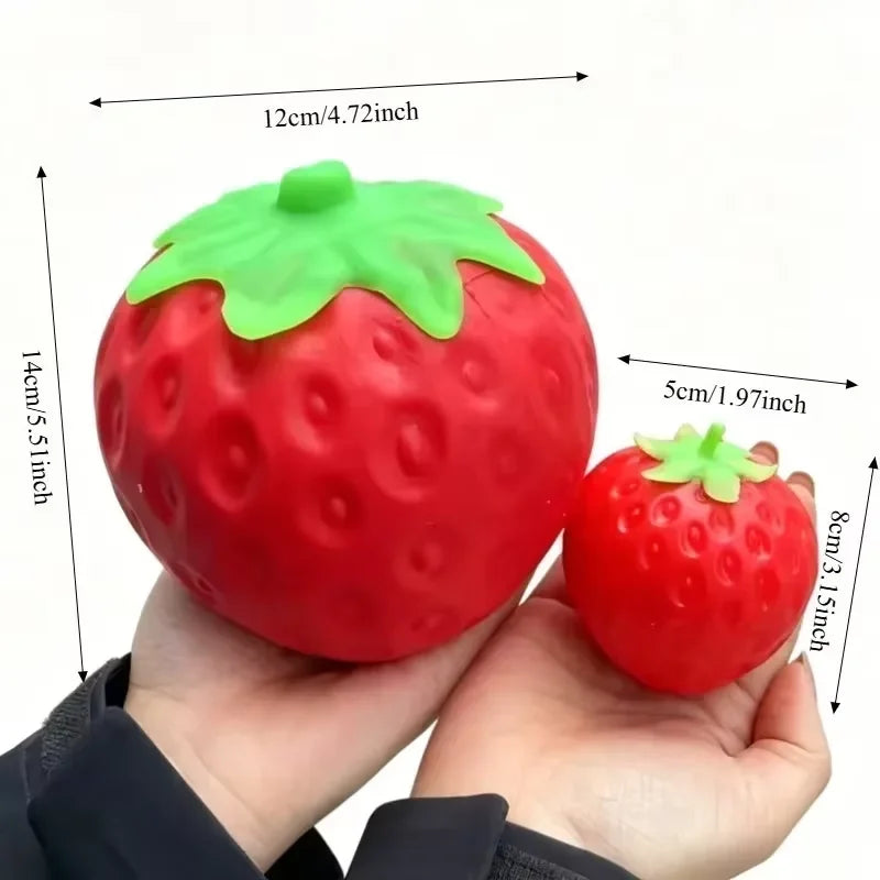 Super Jumbo Strawberry Squishy Toy Slow Rising Simulated Strawberry Antistress Anti-Anxiety Fidget Toy for Adults Friends Gifts