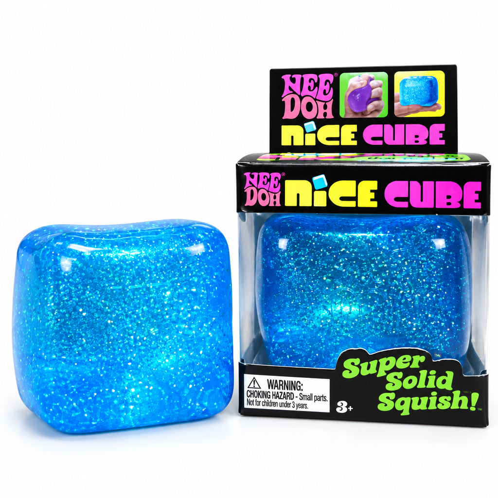 Glitter Squishy Cube Fidget Toy