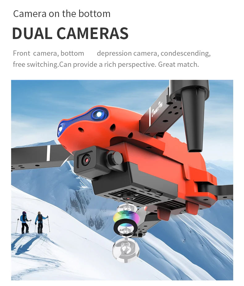E99 Pro WiFi Drone with HD Dual Camera – Foldable RC Quadcopter for Aerial Photography