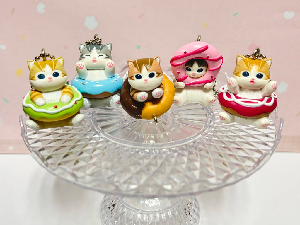 Mofusand Action Figure Set Animal Headwear Cute Pvc Blind Box Donut Style Pendent Bag Keychain Decoration Toys Surprise Gifts