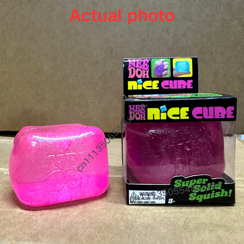 Trending Nee Doh Jellyfish & Cube Squish Toy, Soft Jelly Squeeze Stress Relief Fidget Toy, Sensory NeeDoh for Kids & Adults