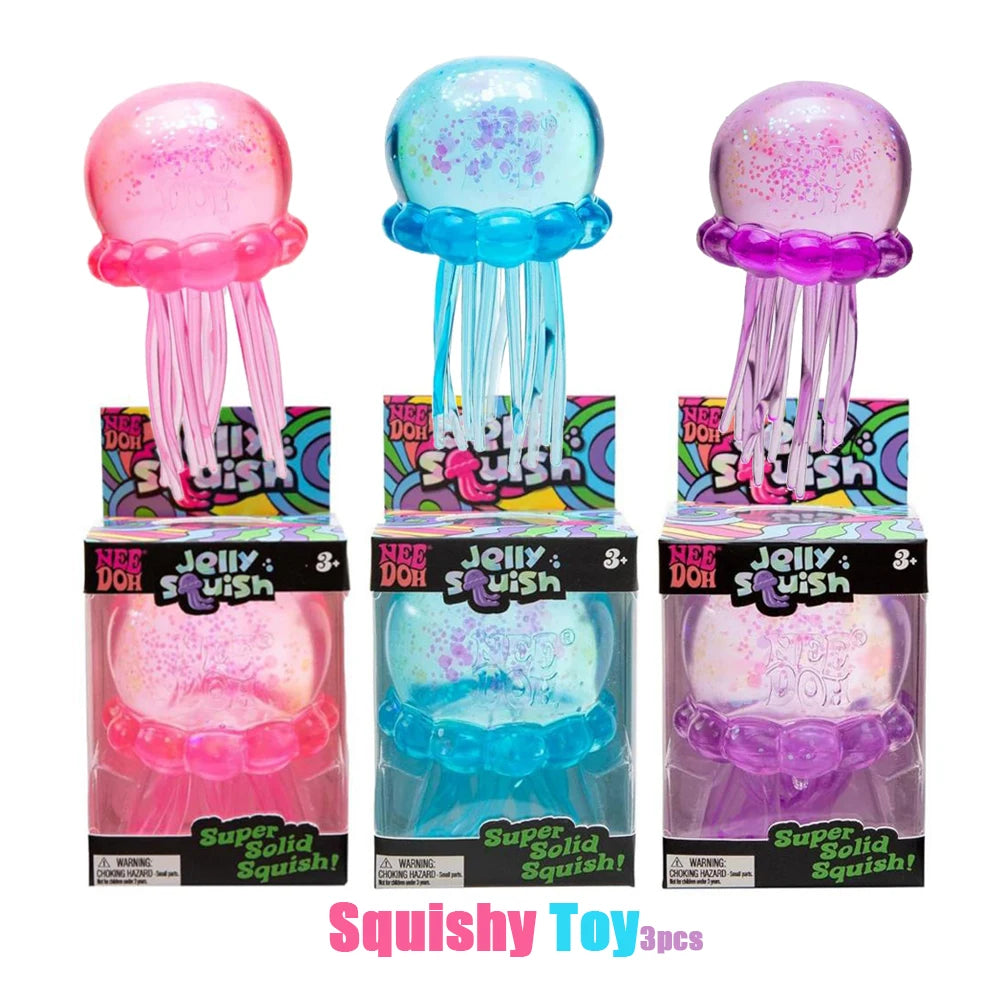 NeeDoh Jelly Squish Jellyfish Fidget Toy