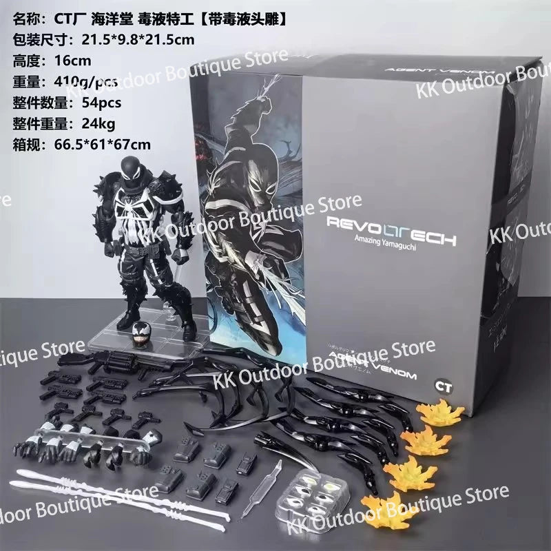 Agent Venom & Anti-Venom Spider-Man Action Figure – Premium 1/12 Scale PVC Collectible