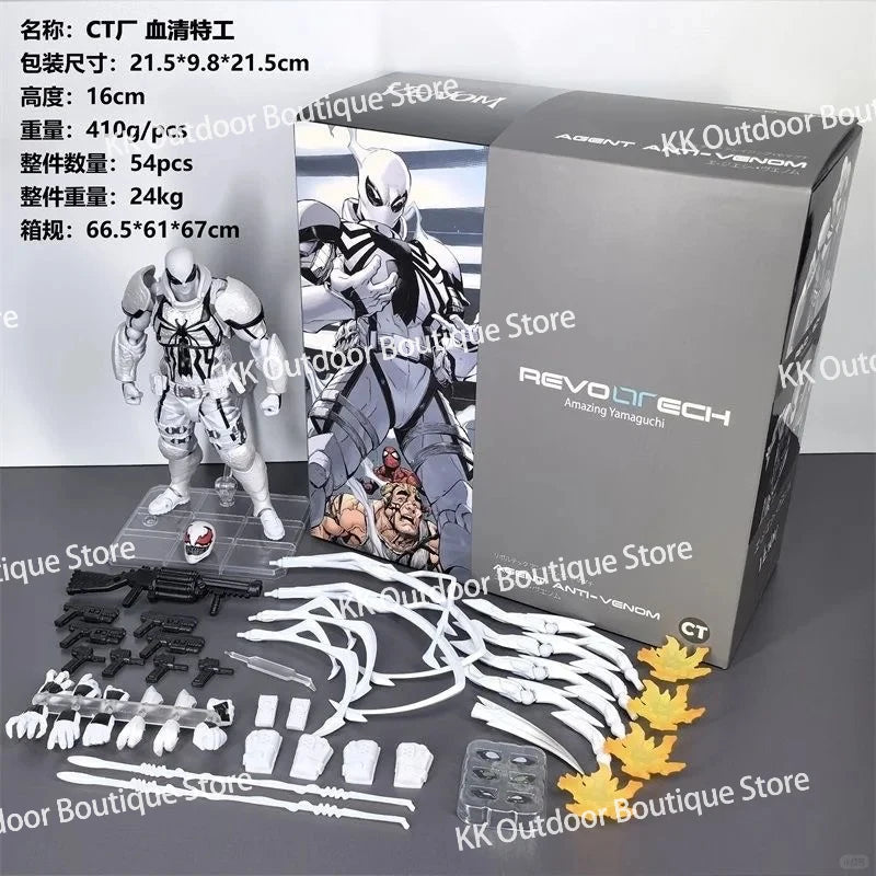 Agent Venom & Anti-Venom Spider-Man Action Figure – Premium 1/12 Scale PVC Collectible