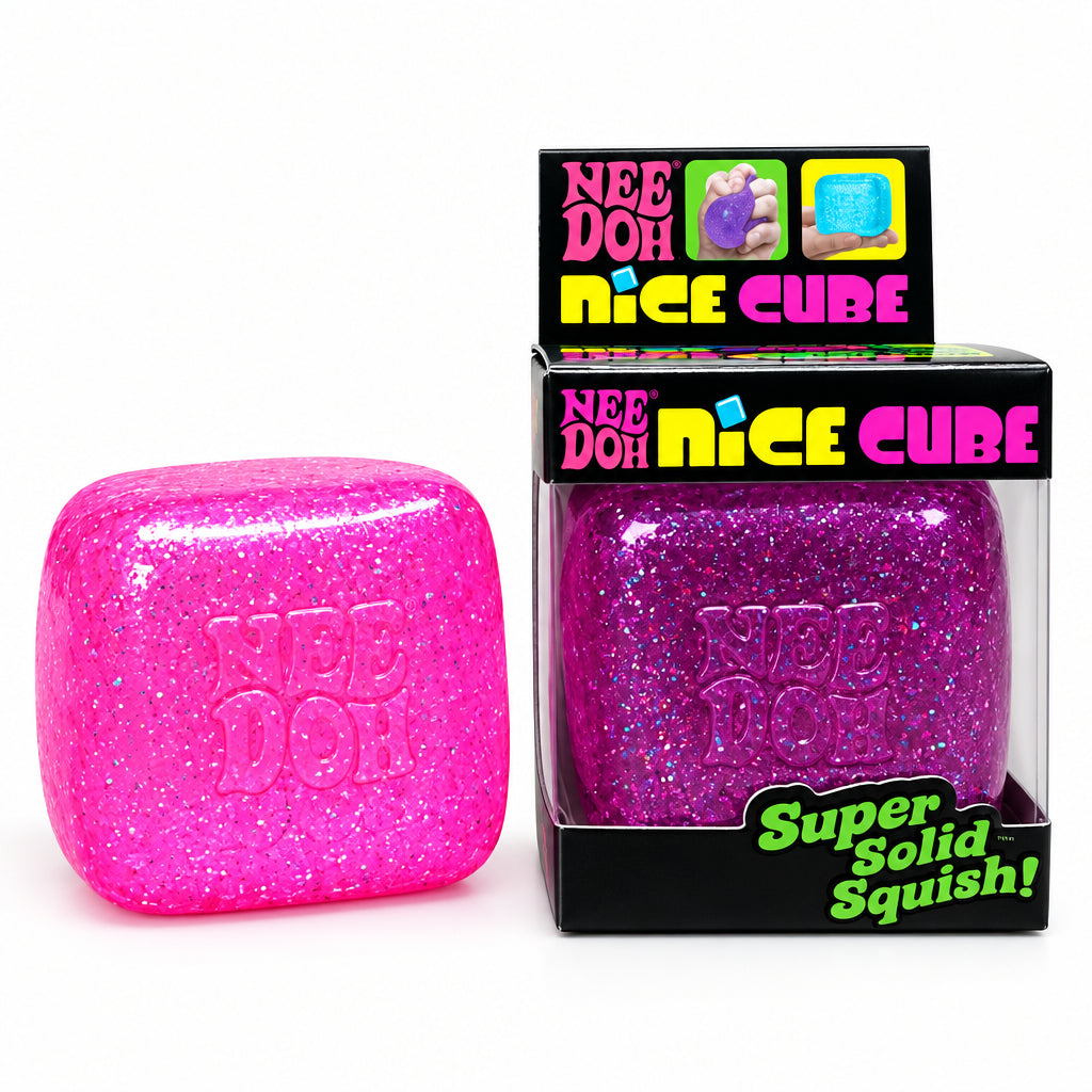 Glitter Squishy Cube Fidget Toy