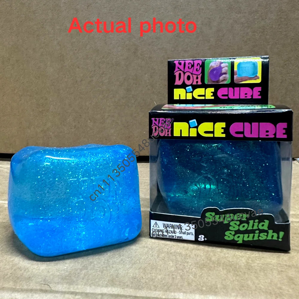 Trending Nee Doh Jellyfish & Cube Squish Toy, Soft Jelly Squeeze Stress Relief Fidget Toy, Sensory NeeDoh for Kids & Adults
