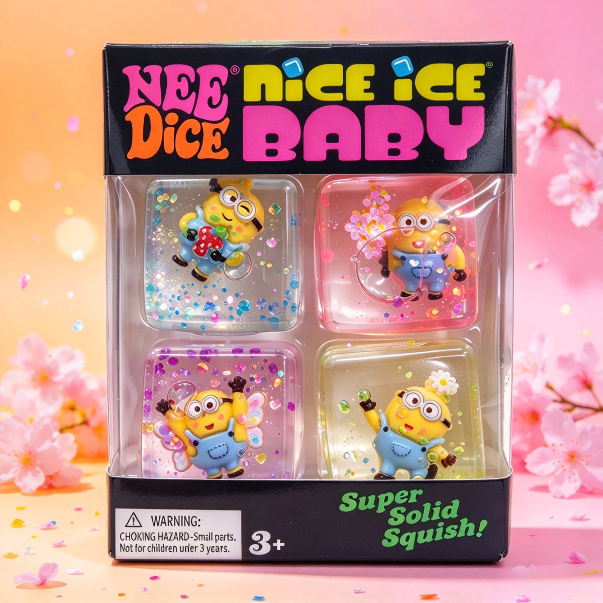 Character Squishy Cube Set, 4 Pieces
