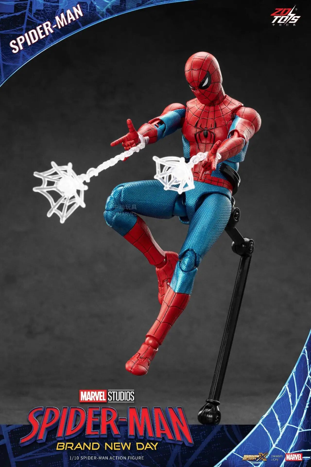 ZDTDS Original Spider Man Brand New Day PUNK SUIT Scarlet Spider 2099 ADVANCED SUIT 1/10 Marvel Action Figure Model Toy Gift