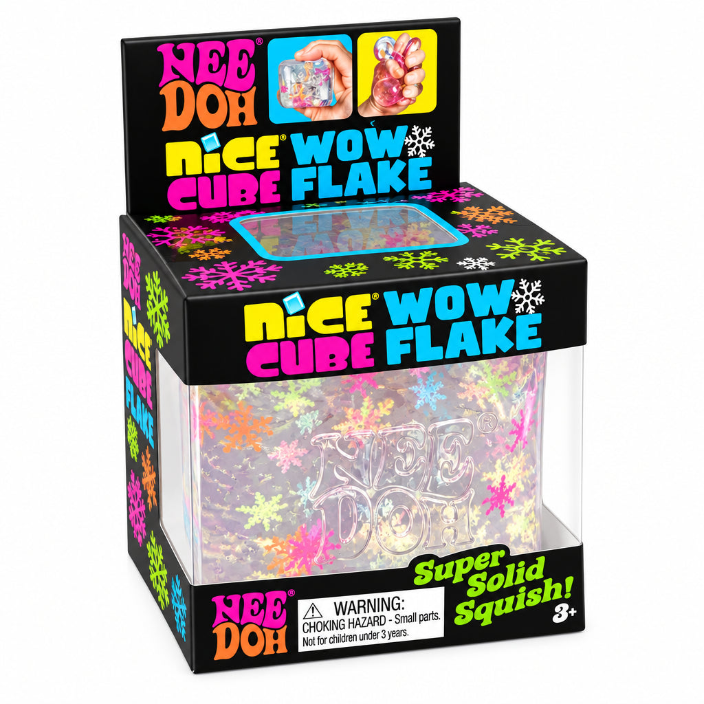 Holographic Ribbon Squishy Cube Fidget Toy