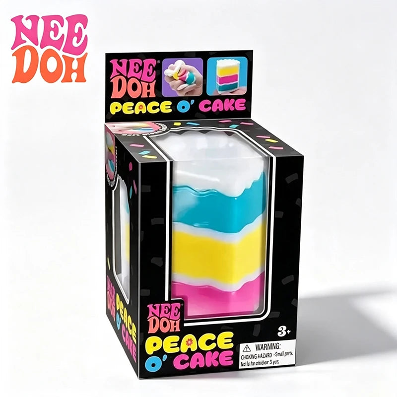 Peace O' Cake Fidget Sensory Toy – Super Soft Squeeze Toy