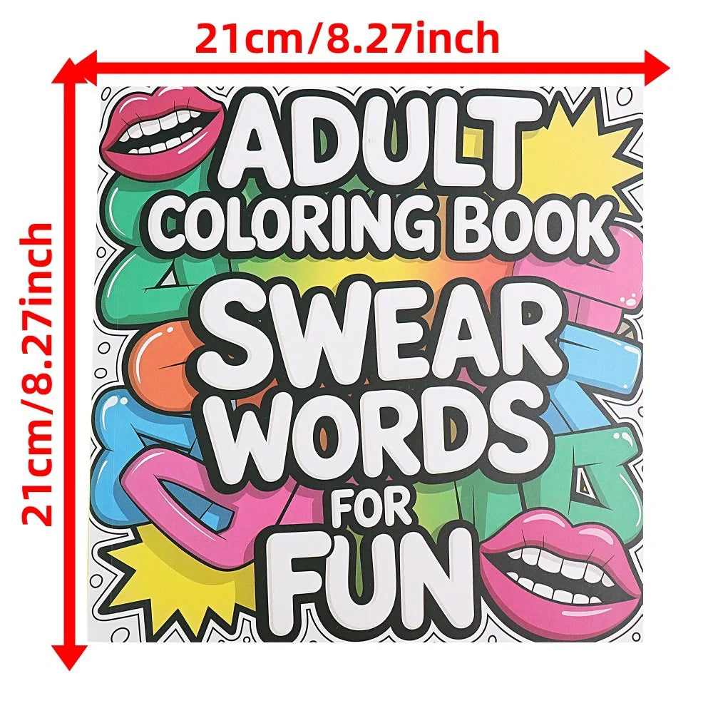 Adult Swear Word Coloring Book – Hilarious Profanity Designs for Stress Relief & Laughter