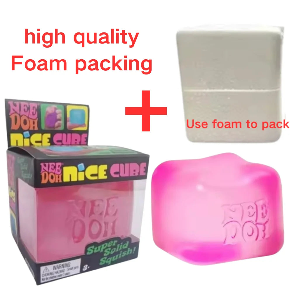 Trending Nee Doh Jellyfish & Cube Squish Toy, Soft Jelly Squeeze Stress Relief Fidget Toy, Sensory NeeDoh for Kids & Adults