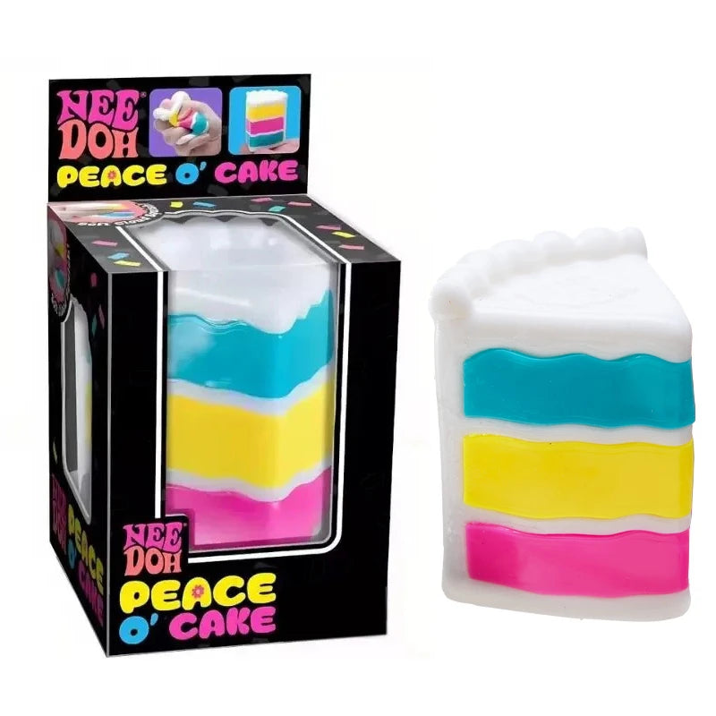 Peace O' Cake Fidget Sensory Toy – Super Soft Squeeze Toy