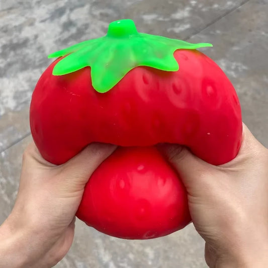 Super Jumbo Strawberry Squishy Toy Slow Rising Simulated Strawberry Antistress Anti-Anxiety Fidget Toy for Adults Friends Gifts