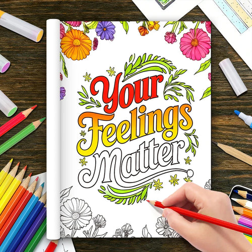 Adult Coloring Book for Mental Wellness – 32 Pages of Relaxing Anti-Anxiety Art Therapy