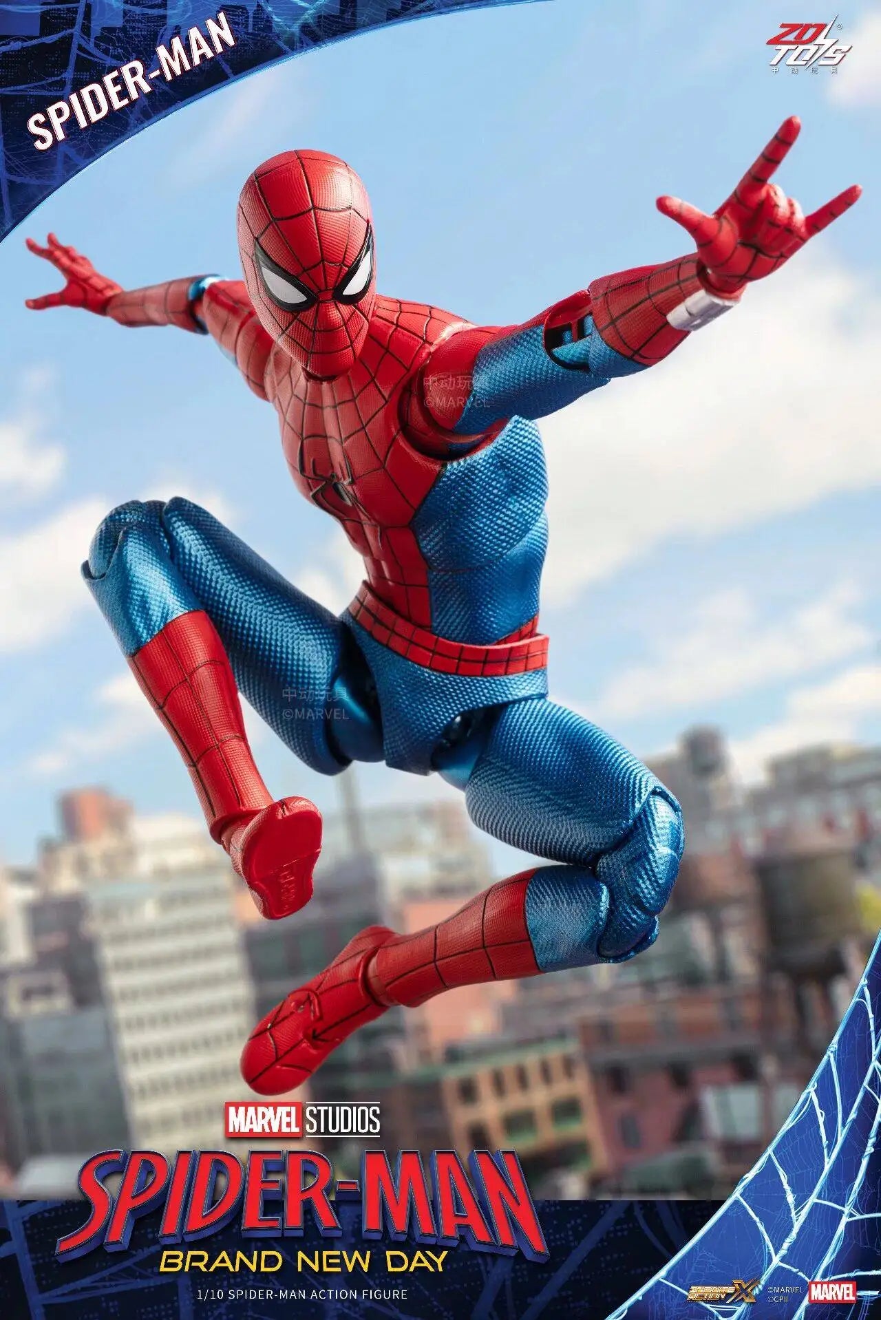 ZDTDS Original Spider Man Brand New Day PUNK SUIT Scarlet Spider 2099 ADVANCED SUIT 1/10 Marvel Action Figure Model Toy Gift