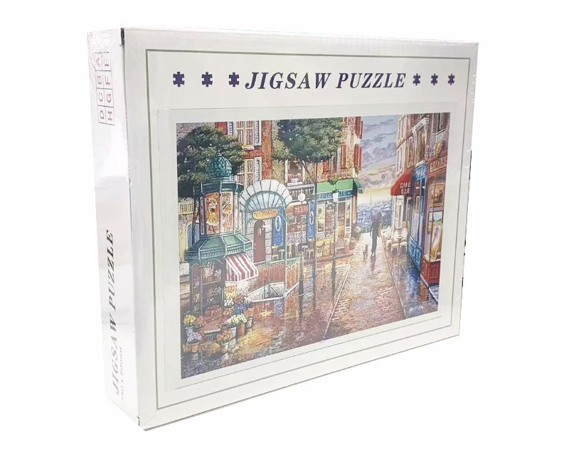 75*50cm Adult 1000 Pieces Jigsaw Puzzle Romantic Town Beautiful Landscape Landmark Paintings Stress Reducing Toys