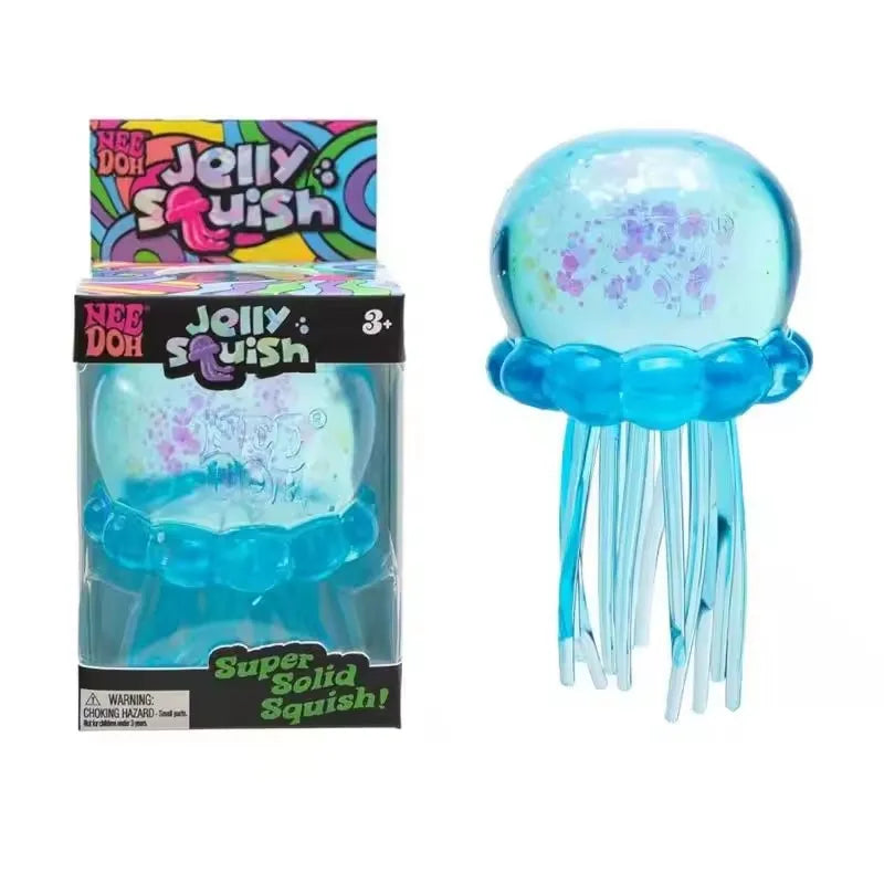 NeeDoh Jellyfish and Cube Squish Stress Relief Fidget Toy