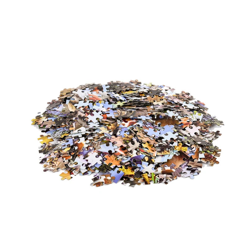 75*50cm Adult 1000 Pieces Jigsaw Puzzle Romantic Town Beautiful Landscape Landmark Paintings Stress Reducing Toys