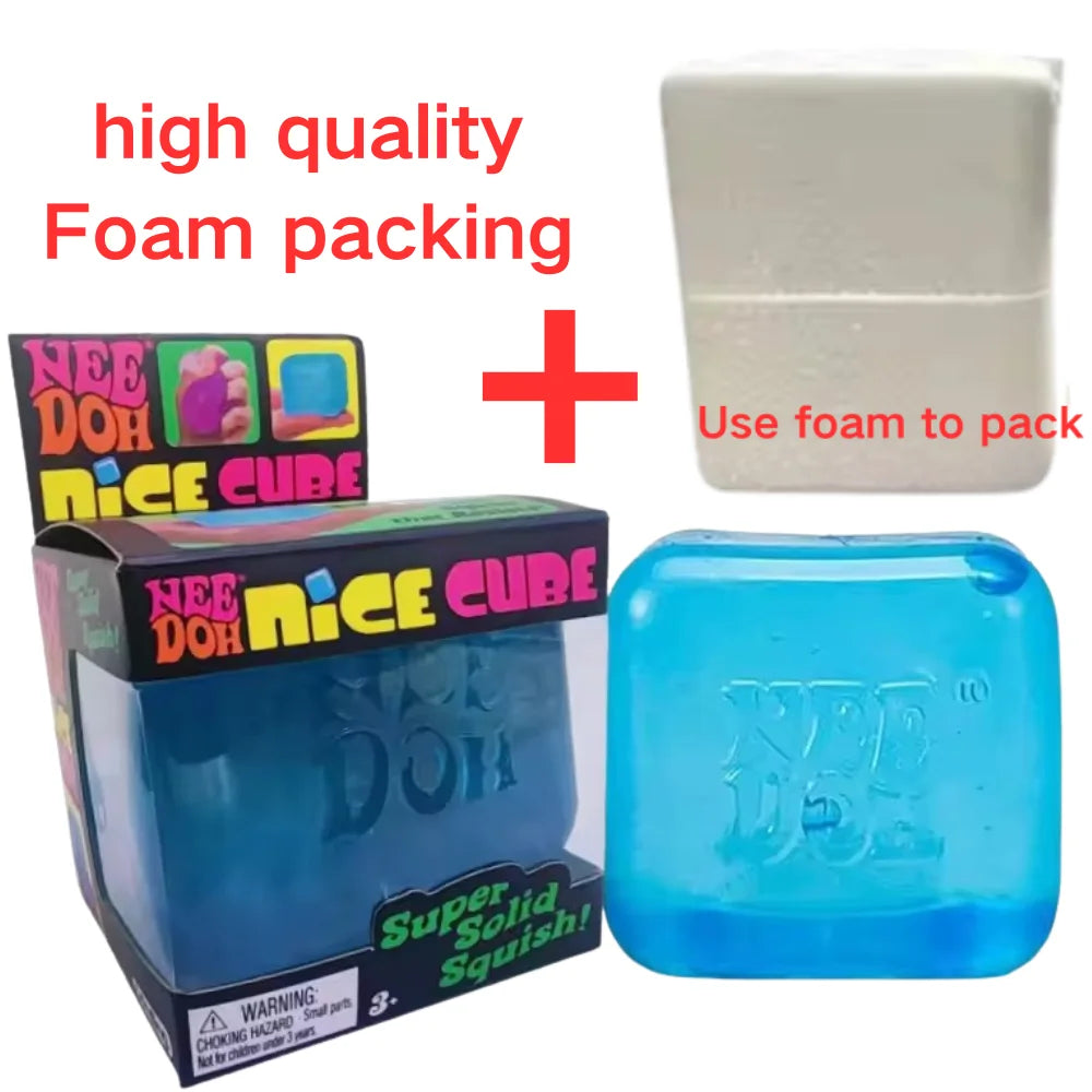 Trending Nee Doh Jellyfish & Cube Squish Toy, Soft Jelly Squeeze Stress Relief Fidget Toy, Sensory NeeDoh for Kids & Adults