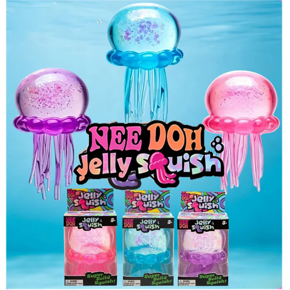 NeeDoh Jelly Squish Jellyfish Fidget Toy