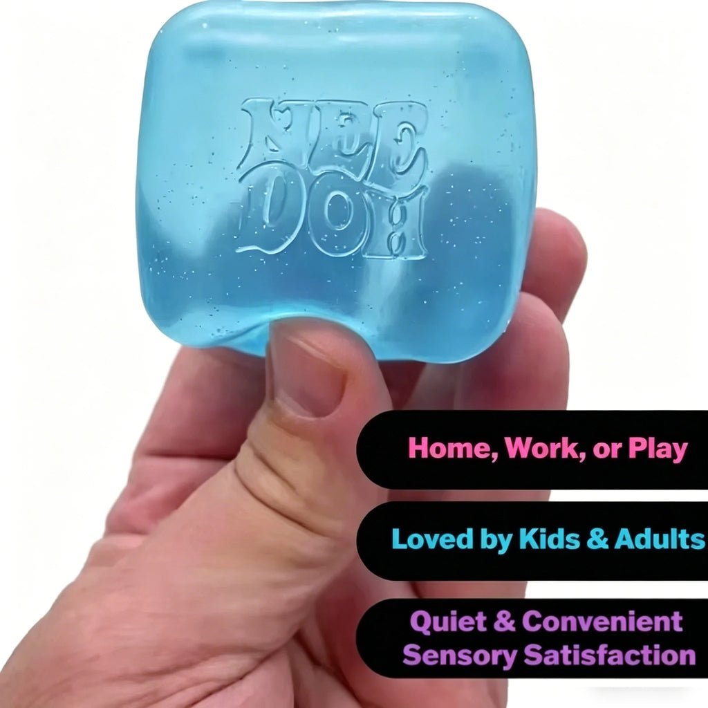 Trending Nee Doh Jellyfish & Cube Squish Toy, Soft Jelly Squeeze Stress Relief Fidget Toy, Sensory NeeDoh for Kids & Adults