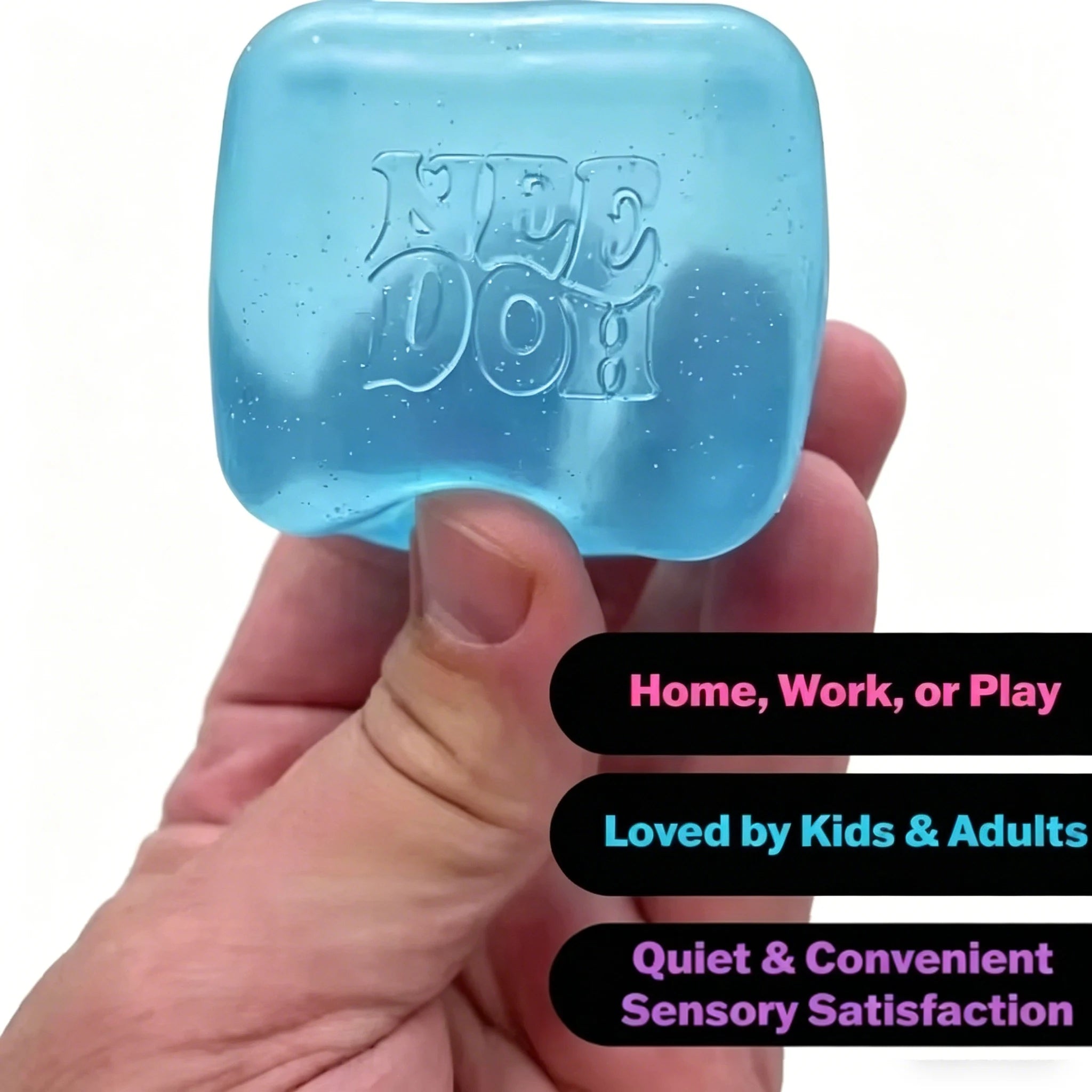 Trending Nee Doh Jellyfish & Cube Squish Toy, Soft Jelly Squeeze Stress Relief Fidget Toy, Sensory NeeDoh for Kids & Adults