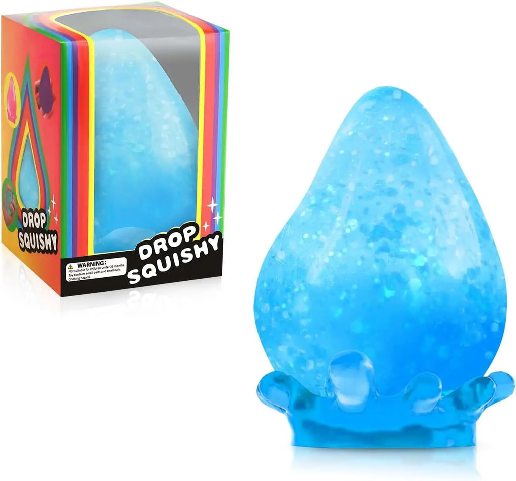 Soft Water Drop Stress Relief Squeeze Ball – Sensory Fidget Toy for Adults & Kids