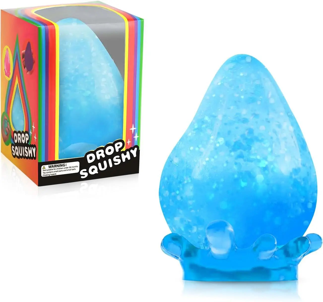 Soft Water Drop Stress Relief Squeeze Ball – Sensory Fidget Toy for Adults & Kids