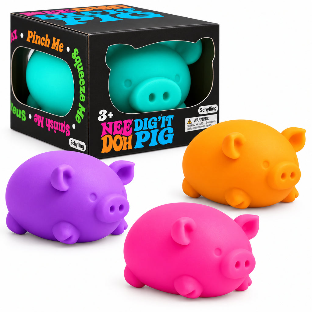 NeeDoh Dig’It Pig Squishy Fidget Toy