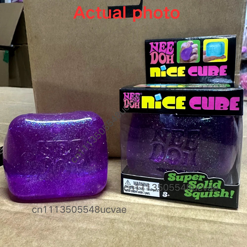 Trending Nee Doh Jellyfish & Cube Squish Toy, Soft Jelly Squeeze Stress Relief Fidget Toy, Sensory NeeDoh for Kids & Adults