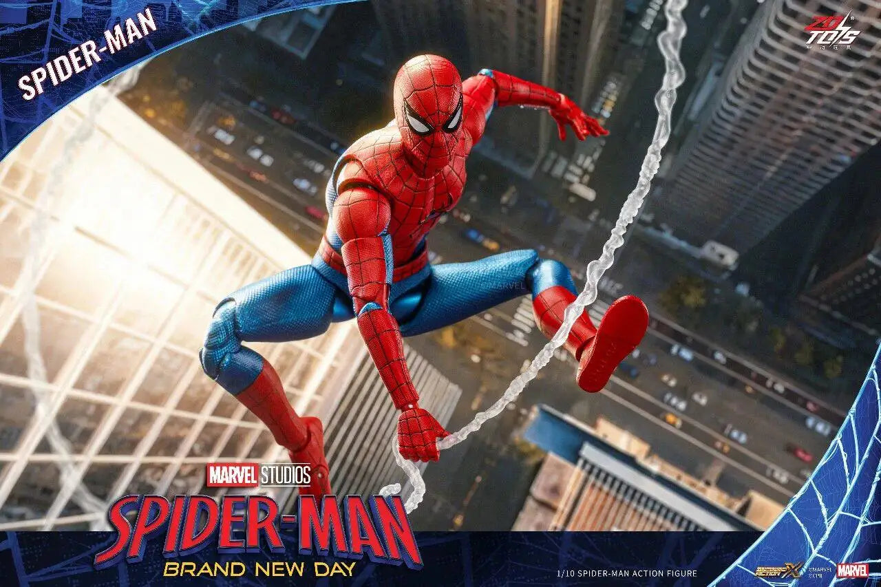 ZDTDS Original Spider Man Brand New Day PUNK SUIT Scarlet Spider 2099 ADVANCED SUIT 1/10 Marvel Action Figure Model Toy Gift