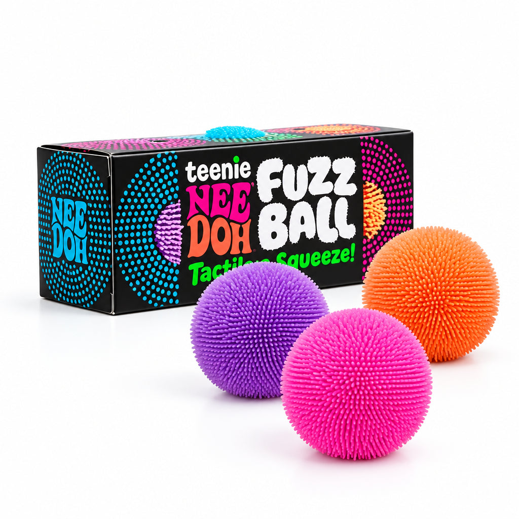 Teenie NeeDoh Fuzz Ball, 3 Pack